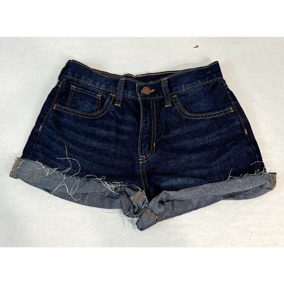 Old Navy High Rise Jean Shorts Adjustable Waist Cut-Offs - Girls Size 14 - Picture 1 of 9